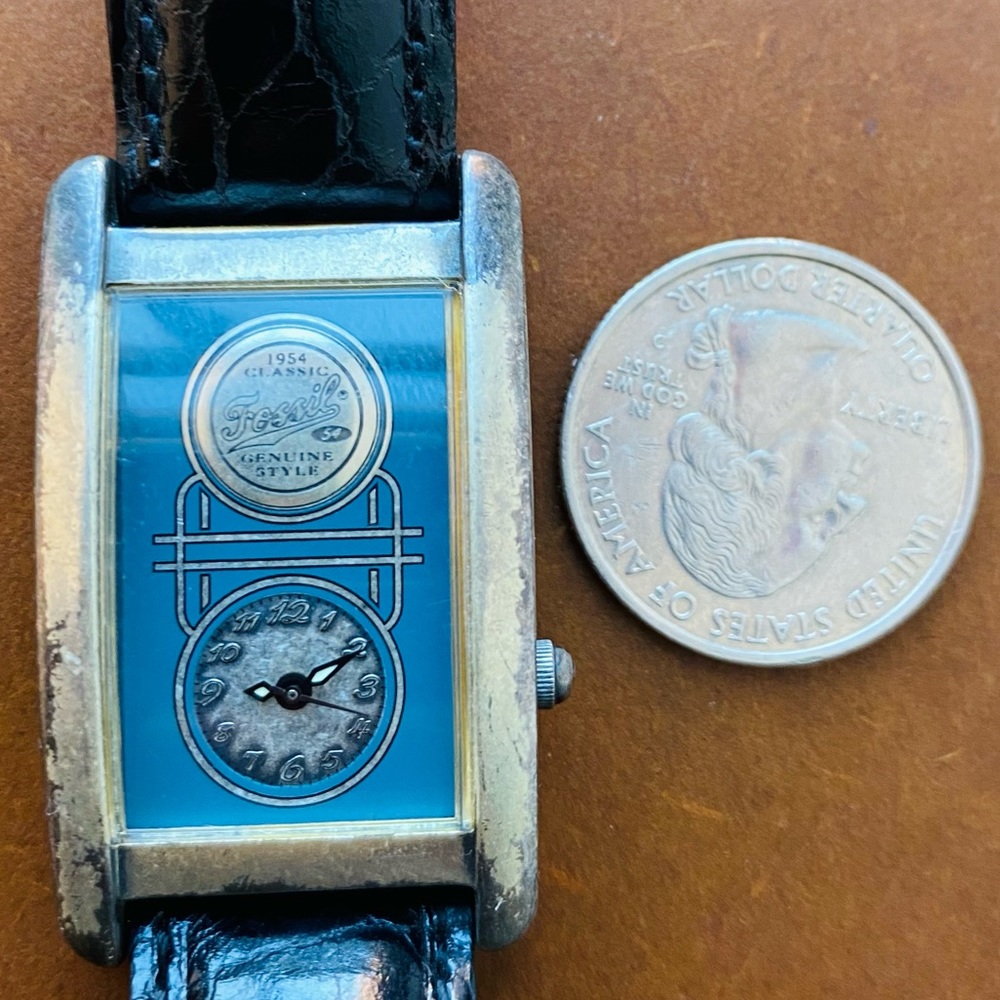 1995 FOSSIL ART DECO WATCH AG-5610 - Picture 8 of 8